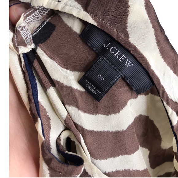 J. Crew | Silk giraffe print blouse half sleeves - Picture 7 of 11